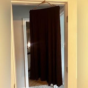 Plain black maxi skirt